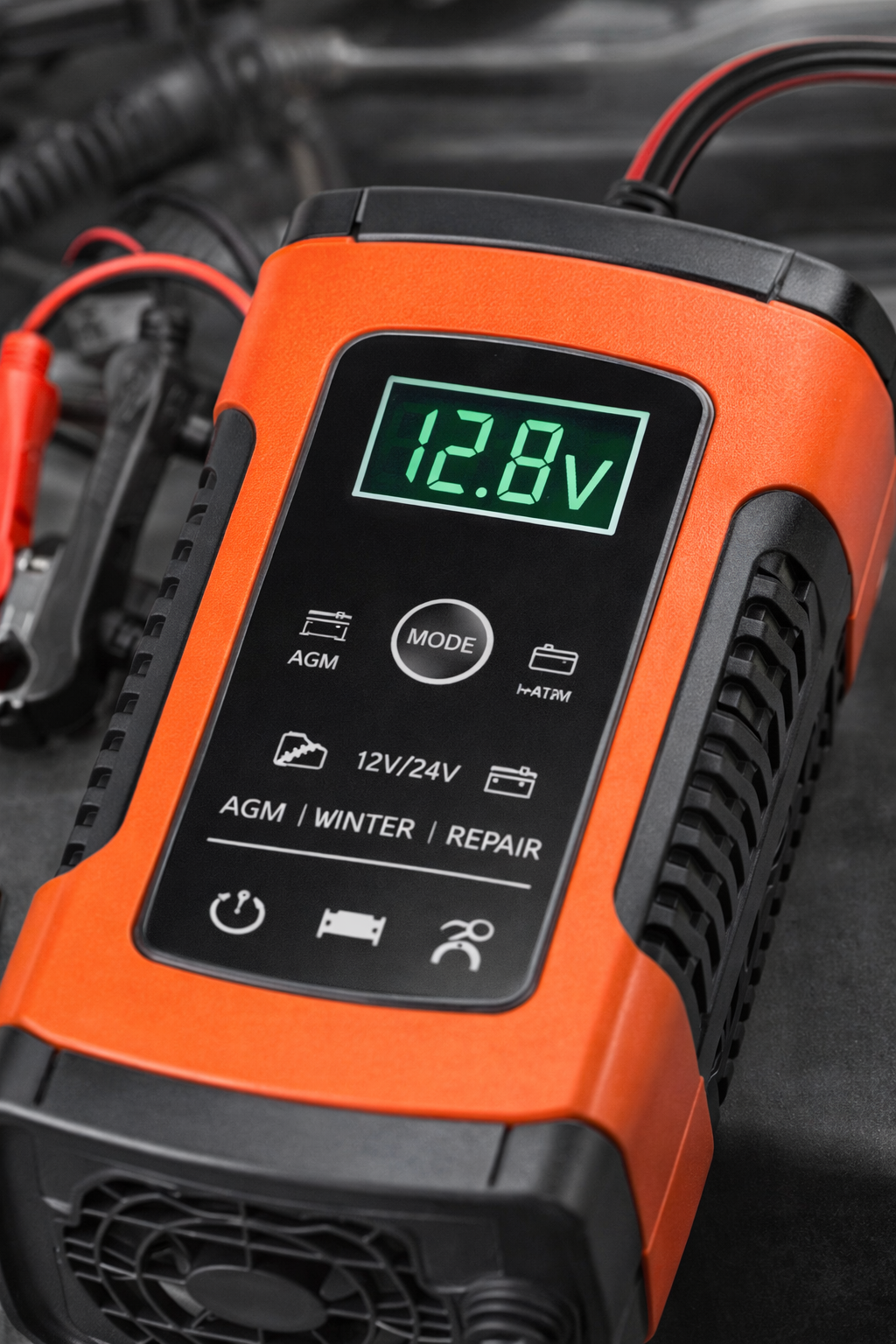 12V Smart Intelligent LCD Battery Charger – Universal for Cars & Motorcycles
